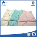 lovely custom animal shape coral fleece or cotton baby hooded bath towel